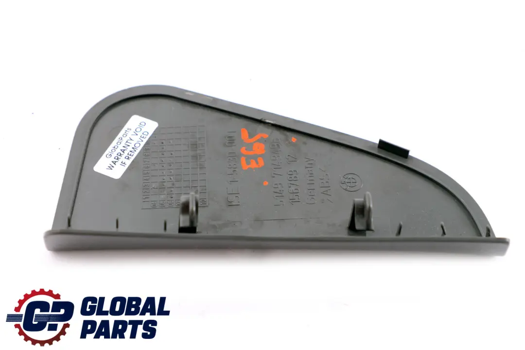 BMW 7 Series E65 E66 Rear Right O/S Tail Light Cover Trunk Boot Grey - SKU 7149496 - Part number 7149496