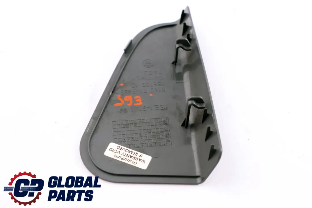 BMW 7 Series E65 E66 Rear Right O/S Tail Light Cover Trunk Boot Grey - SKU 7149496 - Part number 7149496