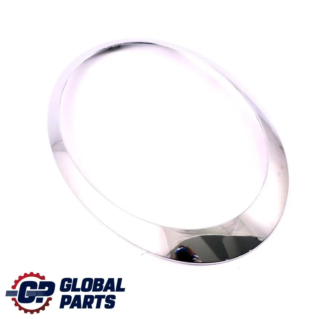 Embellecedor Anillo Faro Derecho Cromo para Mini One Cooper R56 R55 R57 LCI con número de pieza 7149906 Mini One Cooper R56 R55 R57 LCI Embellecedor Anillo Faro Derecho Cromo - SKU 7149906 - Número de pieza 7149906