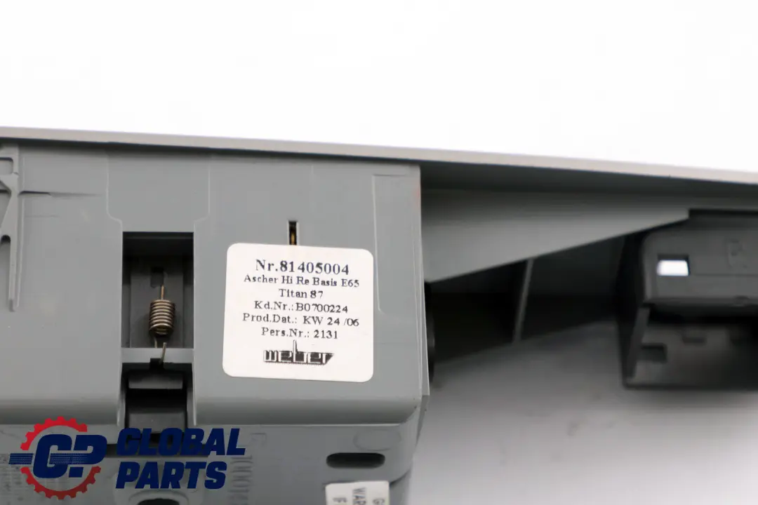 Right Switch Window Lifter Ashtray Finisher Titan O/S to BMW 7 Series 1 E65 Rear with Part number 7149962 BMW 7 Series 1 E65 Rear Right Switch Window Lifter Ashtray Finisher Titan O/S - SKU 7149962-1 - Part number 7149962