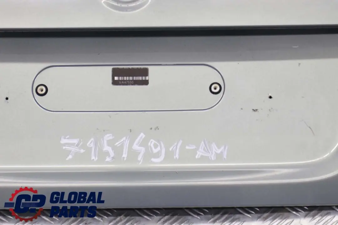 Trunk Lid Tailgate Boot Lid Arktis Metallic - A34 to BMW 3 Series E90 Saloon with Part number 41627151491 BMW 3 Series E90 Saloon Trunk Lid Tailgate Boot Lid Arktis Metallic - A34 - SKU 7151491-AM - Part number 41627151491