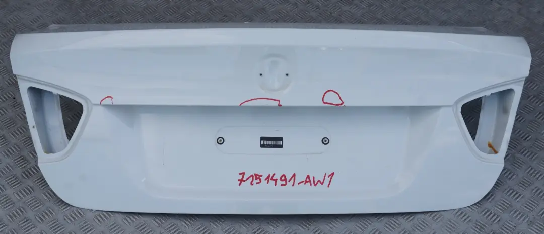 BMW 3 Series E90 1 Trunk Lid Tailgate Boot Lid Alpinweiss 3 Alpine White - 300 - SKU 7151491-AW1 - Part number 7151491