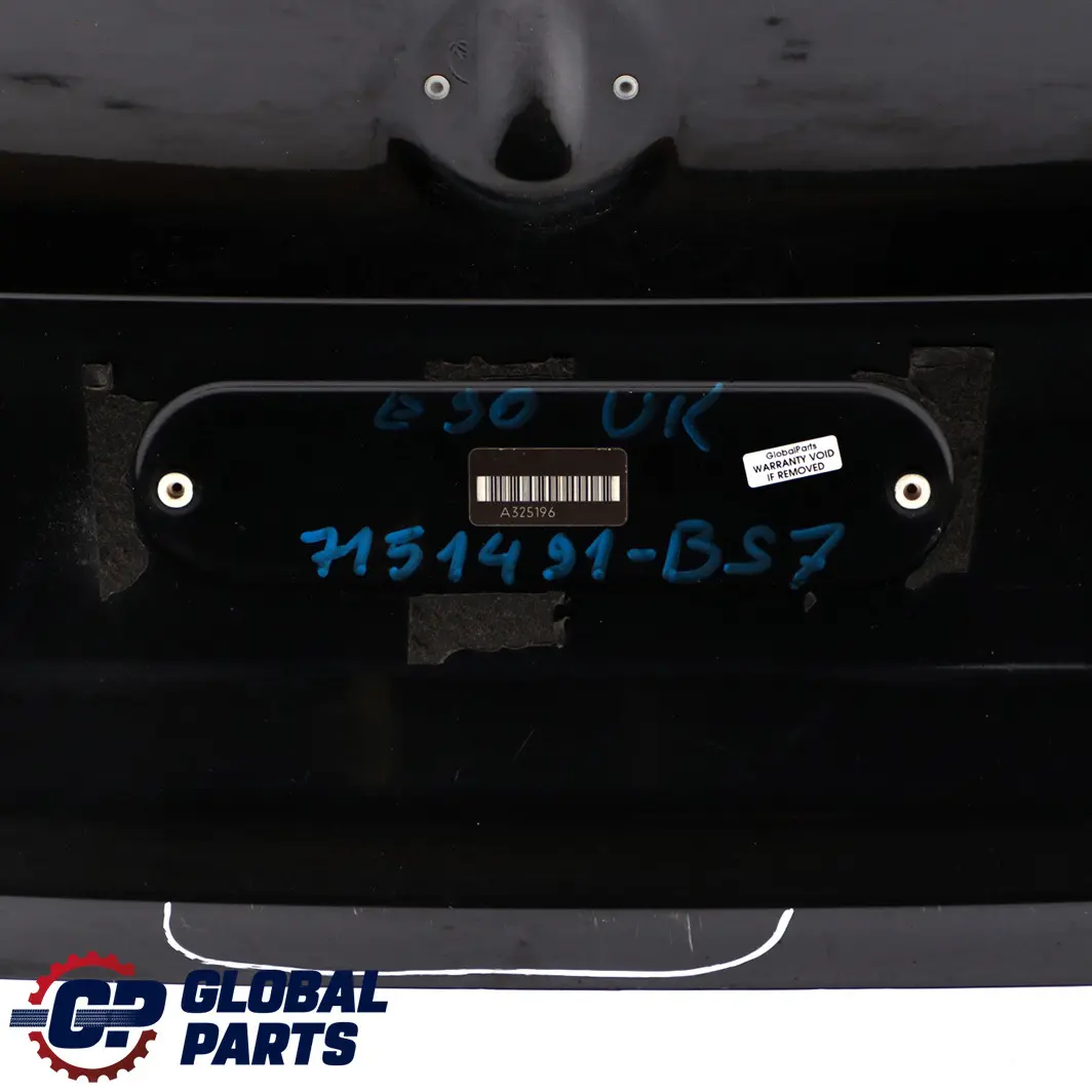 Trunk Lid Tailgate Bootlid Boot Black Sapphire - 475 to BMW 3 Series E90 Rear with Part number 7151491 BMW 3 Series E90 Rear Trunk Lid Tailgate Bootlid Boot Black Sapphire - 475 - SKU 7151491-BS7 - Part number 7151491