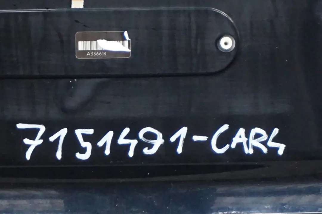 BMW 3 Series E90 4 Saloon Trunk Lid Tailgate Boot Carbonschwarz Carbon Black - SKU 7151491-CAR4 - Part number 7151491