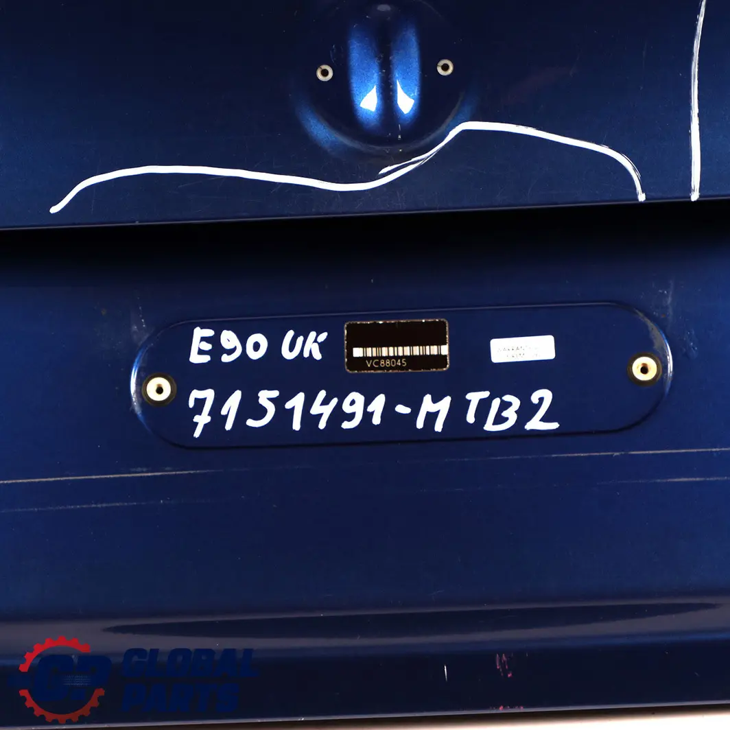 Trunk Lid Tailgate Boot Lid Montegoblau Montego Blue Metallic - A51 to BMW 3 E90 2 with Part number 7151491 BMW 3 E90 2 Trunk Lid Tailgate Boot Lid Montegoblau Montego Blue Metallic - A51 - SKU 7151491-MTB2 - Part number 7151491