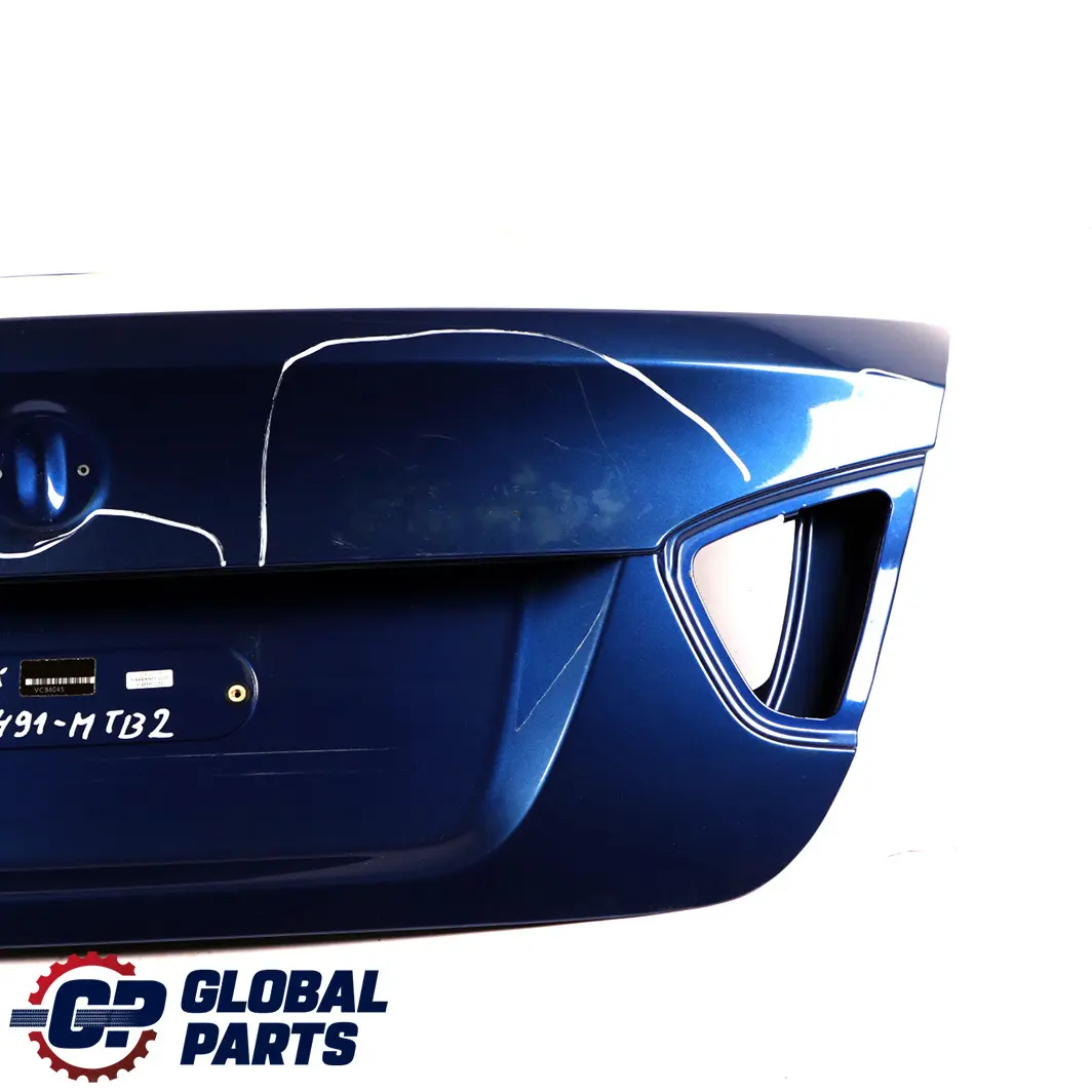 BMW 3 E90 2 Trunk Lid Tailgate Boot Lid Montegoblau Montego Blue Metallic - A51 - SKU 7151491-MTB2 - Part number 7151491