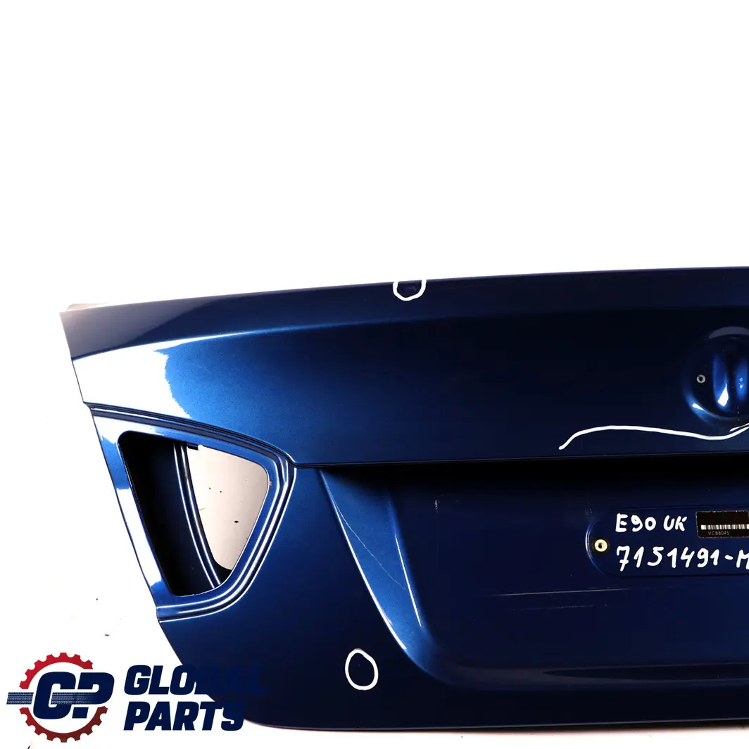 Trunk Lid Tailgate Boot Lid Montegoblau Montego Blue Metallic - A51 to BMW 3 E90 2 with Part number 7151491 BMW 3 E90 2 Trunk Lid Tailgate Boot Lid Montegoblau Montego Blue Metallic - A51 - SKU 7151491-MTB2 - Part number 7151491