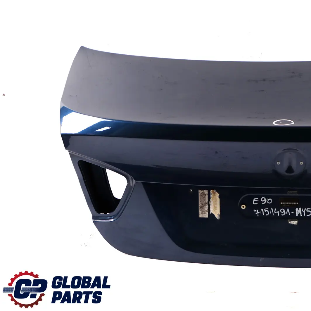 BMW 3 E90 Trunk Lid Tailgate Boot Lid Mysticblau Mystic Blue Metallic - A07 - SKU 7151491-MYS - Part number 7151491