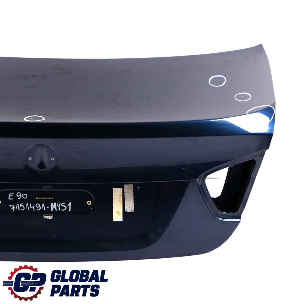 BMW 3 E90 Trunk Lid Tailgate Boot Lid Mysticblau Mystic Blue Metallic - A07 - SKU 7151491-MYS - Part number 7151491
