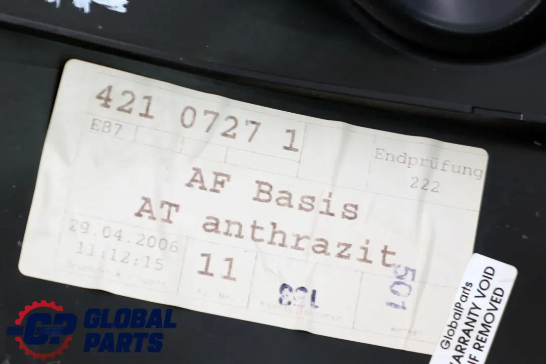 BMW E87 Panel boczny tylnej kanapy Antracyt - SKU 7151655 - Numer Części 7151655