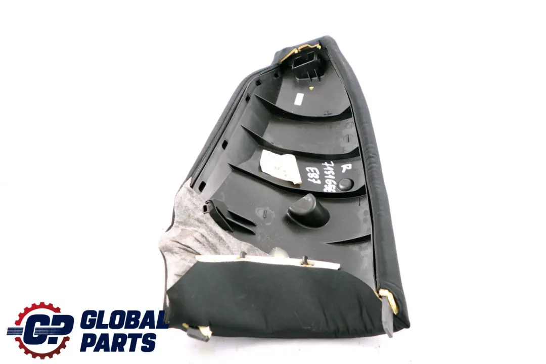 BMW 1 Series E87 Rear Back Seat Right O/S Side Lateral Trim Panel Anthracite - SKU 7151656 - Part number 7151656