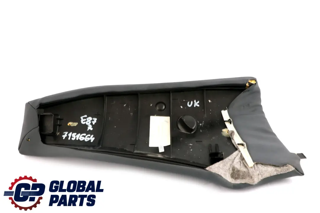 Tapizado Lateral Asiento Trasero Derecho Alaskagrau Gris AGA1 para BMW E87 con número de pieza 7151664 BMW E87 Tapizado Lateral Asiento Trasero Derecho Alaskagrau Gris AGA1 - SKU 7151664 - Número de pieza 7151664