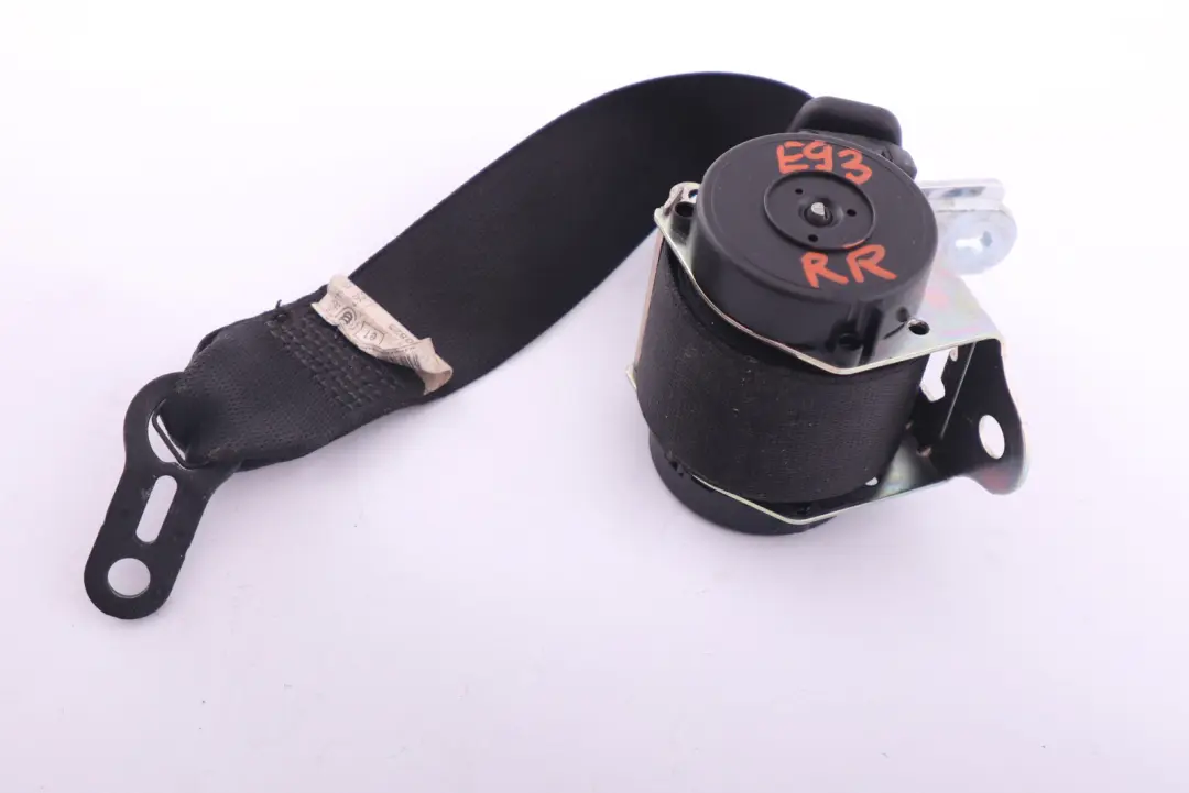 Upper Seat Belt Rear Right O/S Black to BMW E93 with Part number 7151684 BMW E93 Upper Seat Belt Rear Right O/S Black - SKU 7151684 - Part number 7151684
