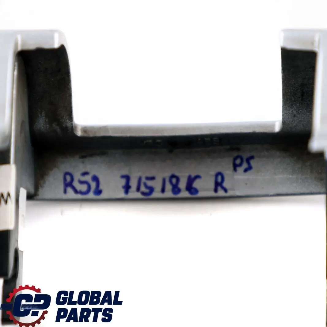 Hinge Cover Rear Right O/S Trim Panel Pure Silver to Mini Cooper One R52 Cabrio with Part number 7151816 Mini Cooper One R52 Cabrio Hinge Cover Rear Right O/S Trim Panel Pure Silver - SKU 7151816-PS - Part number 7151816