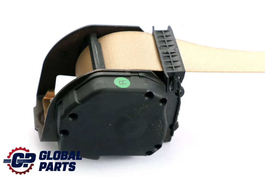 BMW 7 Series E65 E66 E67 Upper Seat Belt Rear Right O/S Beige - SKU 7153324 - Part number 7153324