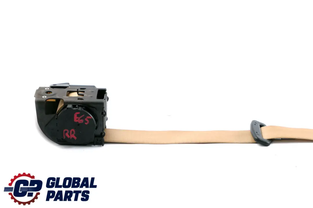 BMW 7 Series E65 E66 E67 Upper Seat Belt Rear Right O/S Beige - SKU 7153324 - Part number 7153324