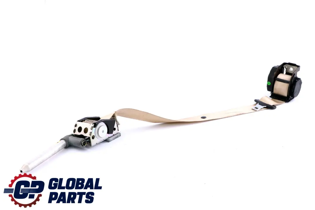 BMW 7 Series E65 E66 E67 Upper Seat Belt Rear Right O/S Cremebeige - SKU 7153328 - Part number 9132842