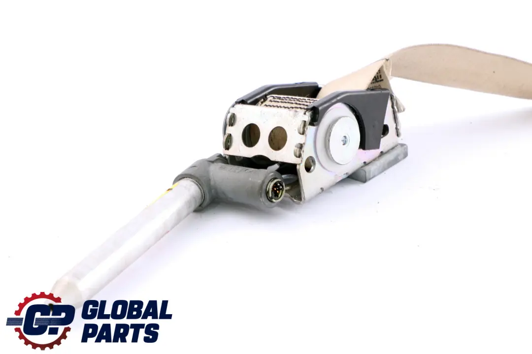 BMW 7 Series E65 E66 E67 Upper Seat Belt Rear Right O/S Cremebeige - SKU 7153328 - Part number 9132842