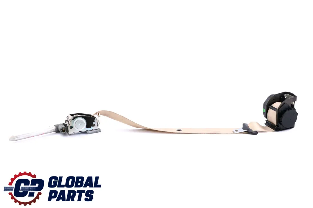 BMW 7 Series E65 E66 E67 Upper Seat Belt Rear Right O/S Cremebeige - SKU 7153328 - Part number 9132842