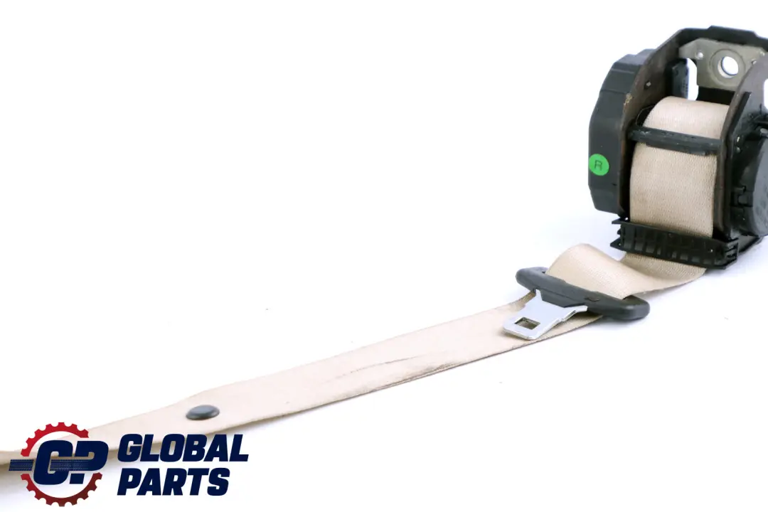 BMW 7 Series E65 E66 E67 Upper Seat Belt Rear Right O/S Cremebeige - SKU 7153328 - Part number 9132842