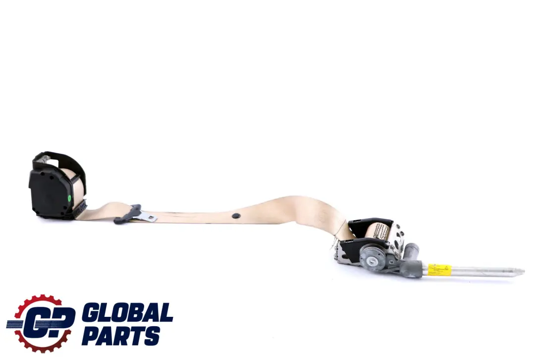 BMW 7 Series E65 E66 E67 Upper Seat Belt Rear Right O/S Cremebeige - SKU 7153328 - Part number 9132842