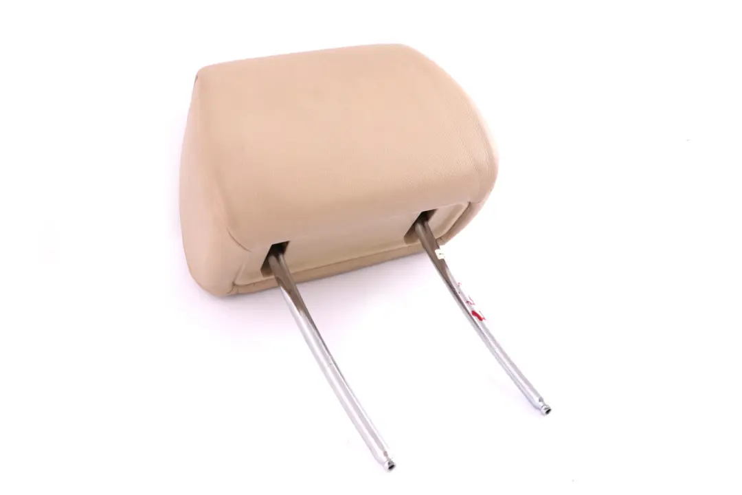 Sedile anteriore sinistro destro poggiatesta in pelle Nasca Cream Beige per BMW E65 con numero di parte 7153360 BMW E65 Sedile anteriore sinistro destro poggiatesta in pelle Nasca Cream Beige - SKU 7153360 - Numero di parte 7153360