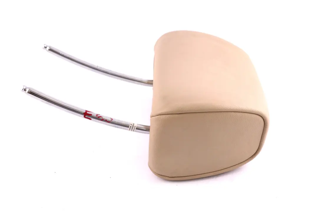 BMW E65 Sedile anteriore sinistro destro poggiatesta in pelle Nasca Cream Beige - SKU 7153360 - Numero di parte 7153360