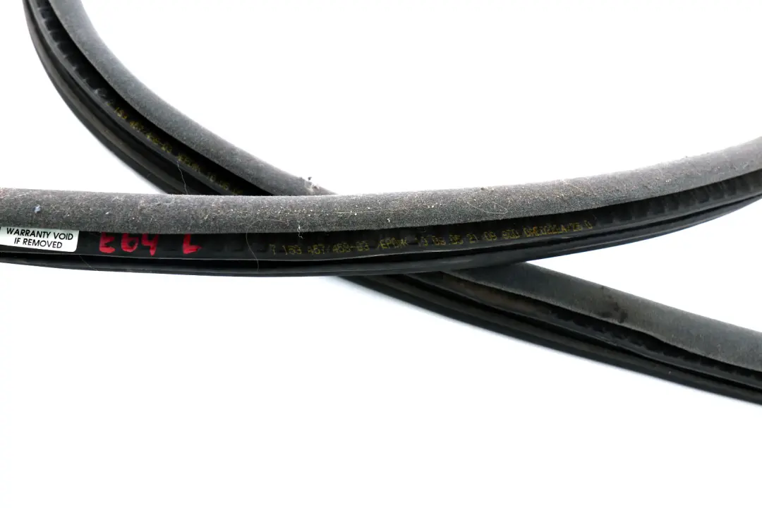 BMW E64 E64N LCI Striscia Paraspifferi Guarnizione Porta Sinistra Grigio - SKU 7153457 - Numero di parte 7153457
