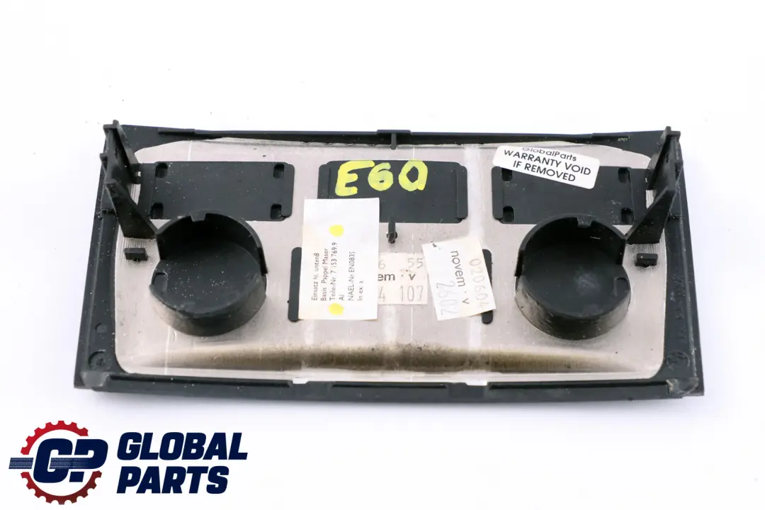 Centre Console Poplar Woodgrain Brown Rear to BMW 5 Series E60 E61 Cover with Part number 7153769 BMW 5 Series E60 E61 Cover Centre Console Poplar Woodgrain Brown Rear - SKU 7153769 - Part number 7153769