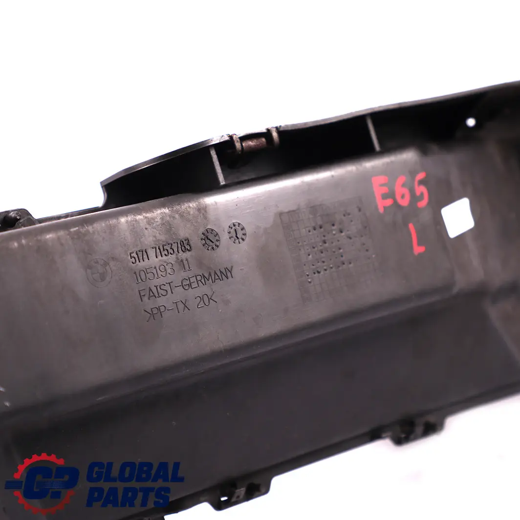 Lateral Engine Compartment Screening Left N/S to BMW 7 Series E65 E66 with Part number 7153783 BMW 7 Series E65 E66 Lateral Engine Compartment Screening Left N/S - SKU 7153783 - Part number 7153783