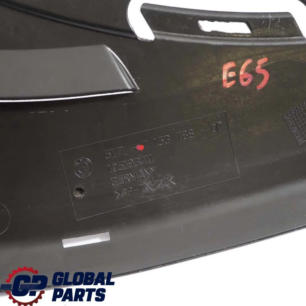Bottom Right O/S Underbody Trim Panel Cover to BMW 7 Series E65 E66 E67 with Part number 7153788 BMW 7 Series E65 E66 E67 Bottom Right O/S Underbody Trim Panel Cover - SKU 7153788 - Part number 7153788