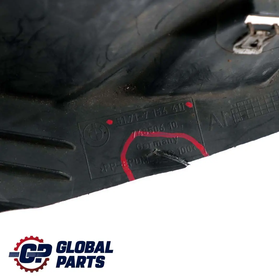 Arco de Rueda Delantero Izquierdo Sección Trasera Lateral para BMW E92 E93 con número de pieza 7154411 BMW E92 E93 Arco de Rueda Delantero Izquierdo Sección Trasera Lateral - SKU 7154411 - Número de pieza 7154411