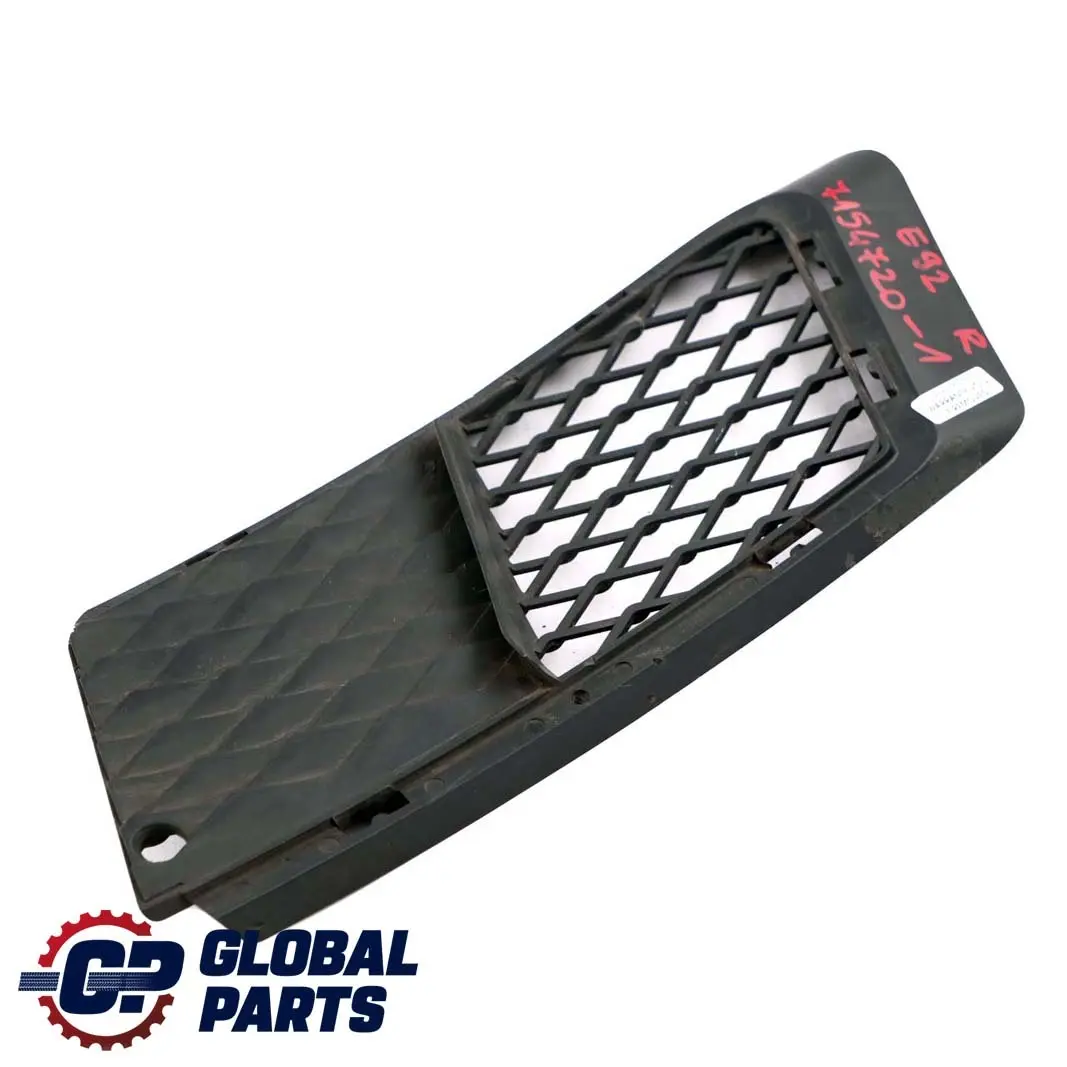 Front Bumper Fog Light Grid Grille Right O/S to BMW E92 E93 with Part number 7154720 BMW E92 E93 Front Bumper Fog Light Grid Grille Right O/S - SKU 7154720 - Part number 7154720