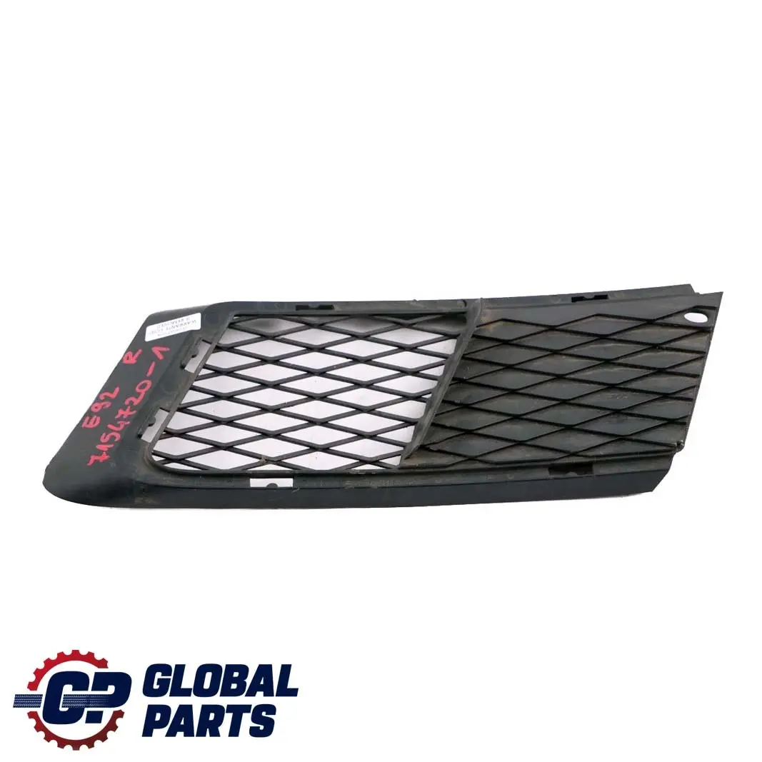 BMW E92 E93 Front Bumper Fog Light Grid Grille Right O/S - SKU 7154720 - Part number 7154720