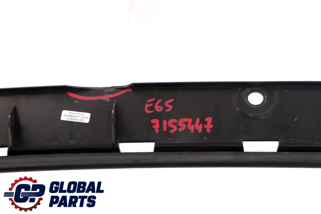 BMW E65 E66 E67 Soporte Guia Central Inferior Parachoques Trasero - SKU 7155447 - Número de pieza 7155447