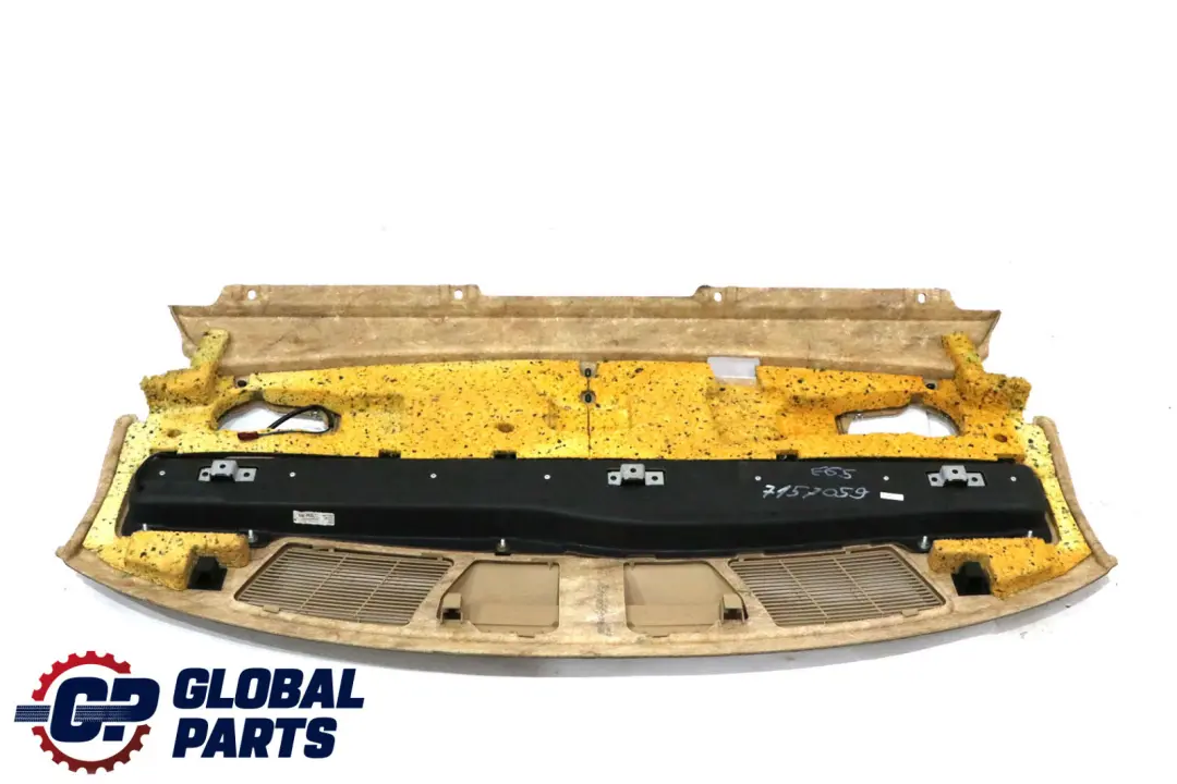 Window Storage Compartment Sun Blind Shelf Beige to BMW 7 Series E65 E66 Rear with Part number 7157059 BMW 7 Series E65 E66 Rear Window Storage Compartment Sun Blind Shelf Beige - SKU 7157059 - Part number 7157059