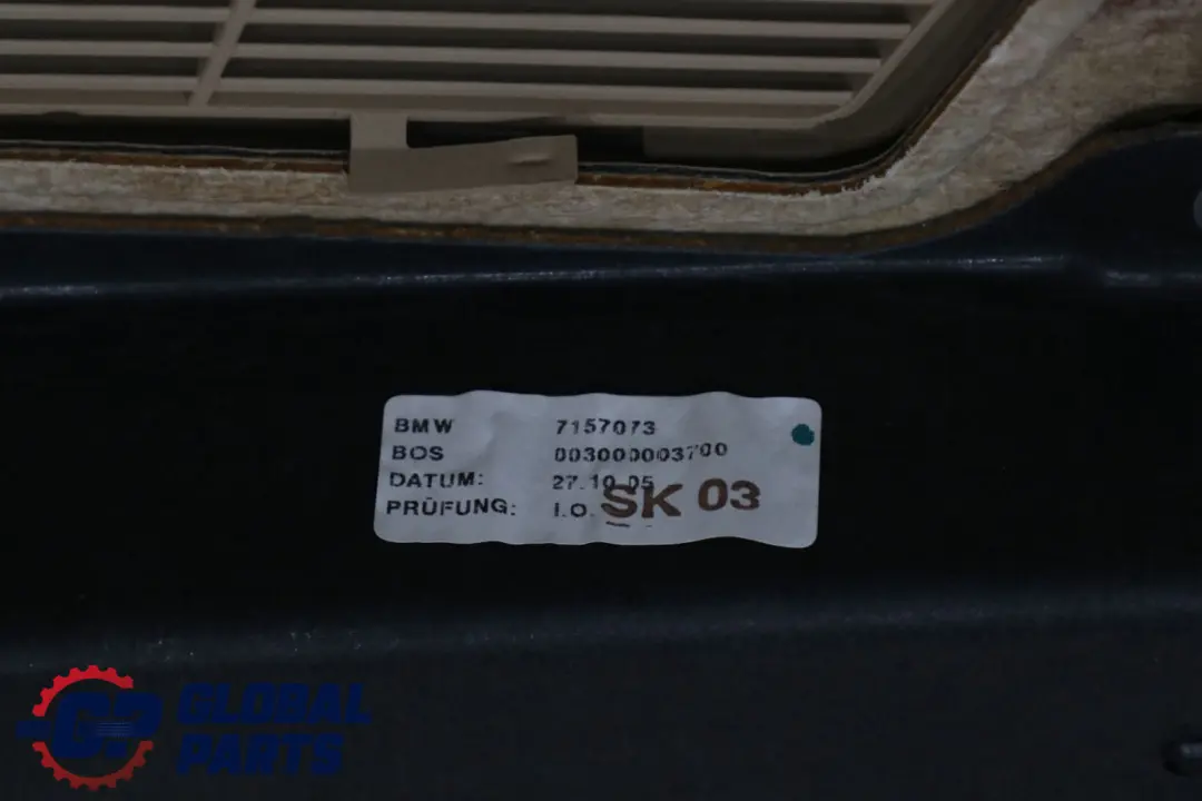 Window Storage Compartment Sun Blind Shelf Beige to BMW 7 Series E65 E66 Rear with Part number 7157059 BMW 7 Series E65 E66 Rear Window Storage Compartment Sun Blind Shelf Beige - SKU 7157059 - Part number 7157059
