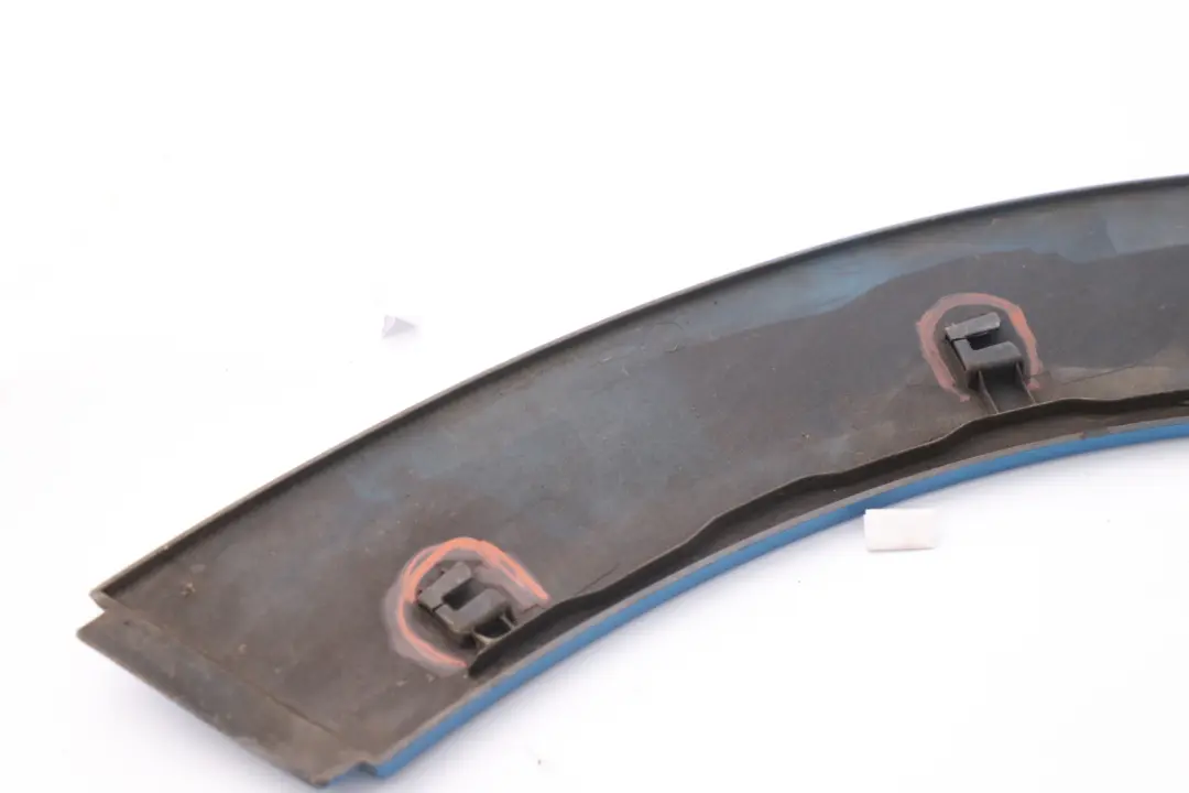 Right O/S Wheel Arch Trim Extension Flare Laser Blue to Mini R56 R57 Rear with Part number 7157106 Mini R56 R57 Rear Right O/S Wheel Arch Trim Extension Flare Laser Blue - SKU 7157106-LAB - Part number 7157106
