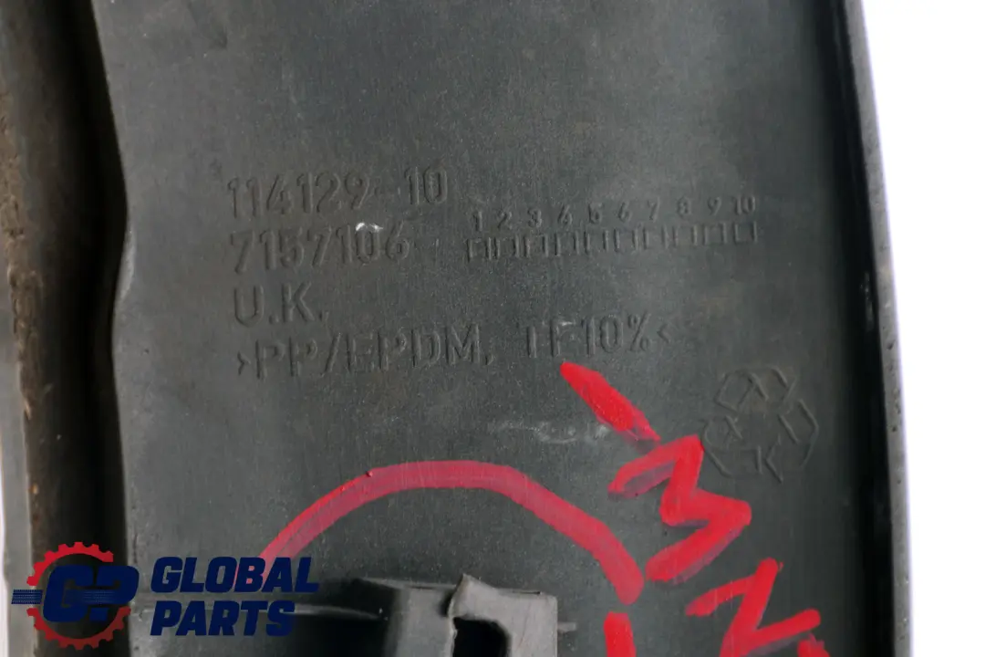 Verbreiterung Seitenwand Hinten Rechts Midnight Black für Mini R56 R57 R58 mit Teilenummer 7157106 Mini R56 R57 R58 Verbreiterung Seitenwand Hinten Rechts Midnight Black - SKU 7157106-MNB - Teilenummer 7157106