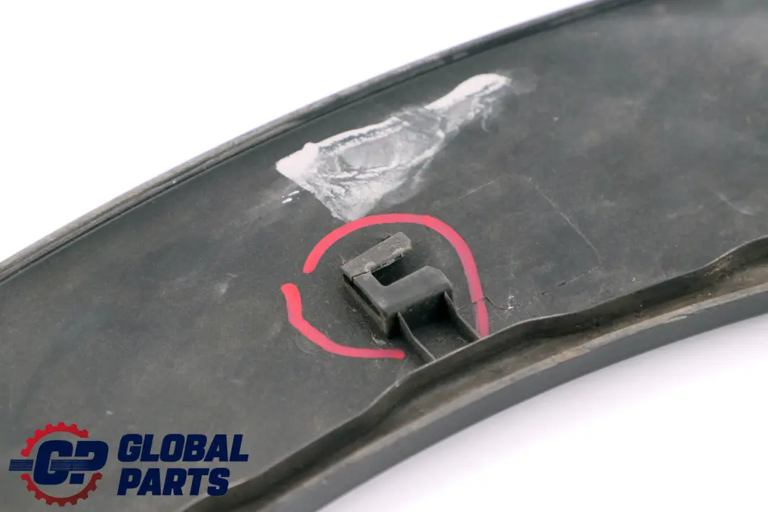 Right O/S Wheel Arch Trim Extension Flare Midnight Black to Mini R56 R57 Rear with Part number 7157106 Mini R56 R57 Rear Right O/S Wheel Arch Trim Extension Flare Midnight Black - SKU 7157106-MNB - Part number 7157106