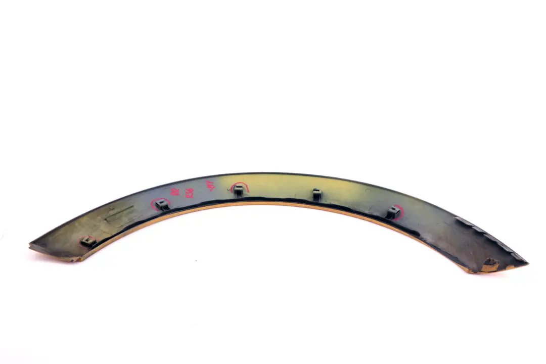 Right O/S Wheel Arch Trim Extension Flare Mellow Yellow to Mini R56 R57 Rear with Part number 7157106 Mini R56 R57 Rear Right O/S Wheel Arch Trim Extension Flare Mellow Yellow - SKU 7157106-MY - Part number 7157106