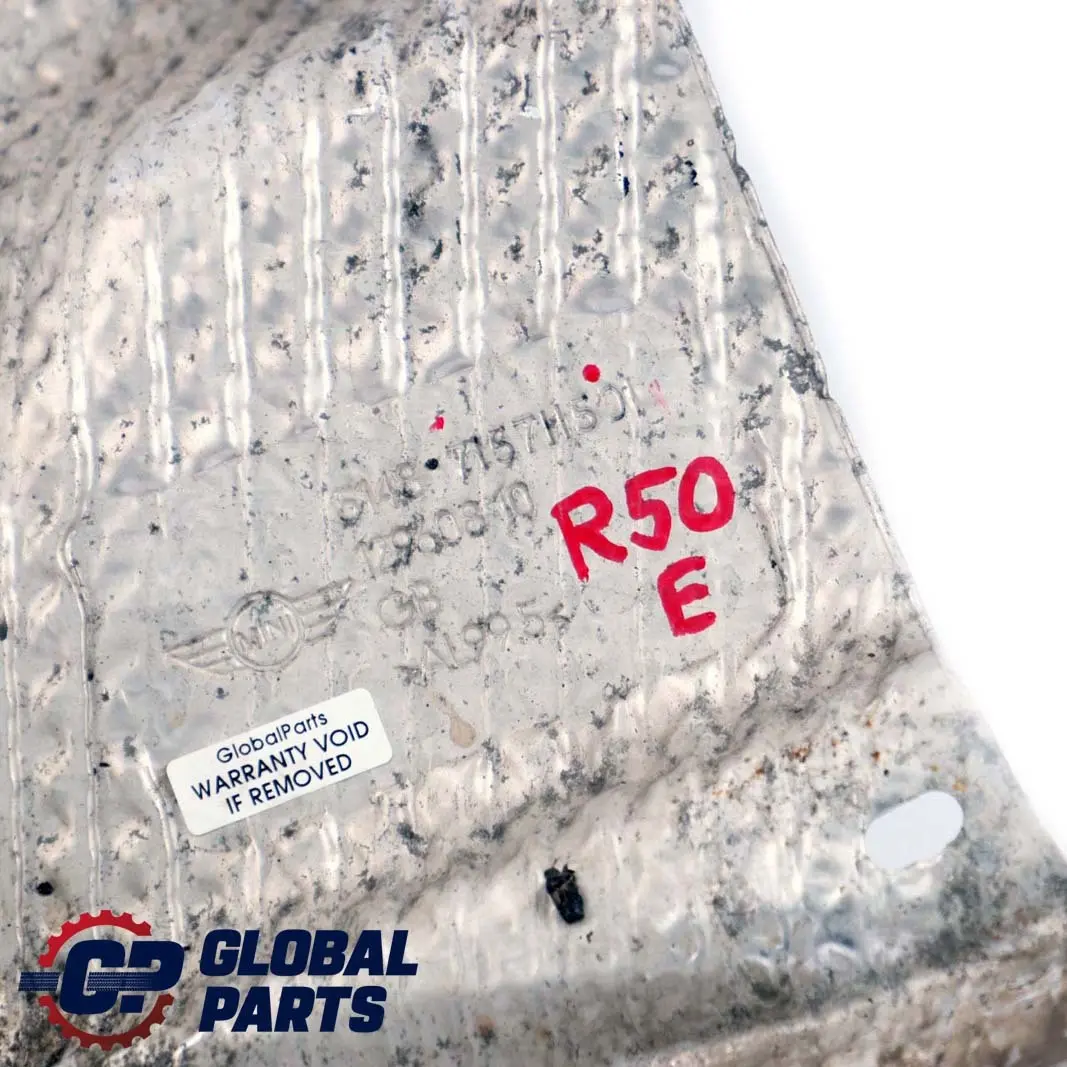 Lamiera Protezione Calore Cavi Isolamento per Mini Cooper One R50 R53 con numero di parte 7157115 Mini Cooper One R50 R53 Lamiera Protezione Calore Cavi Isolamento - SKU 7157115 - Numero di parte 7157115