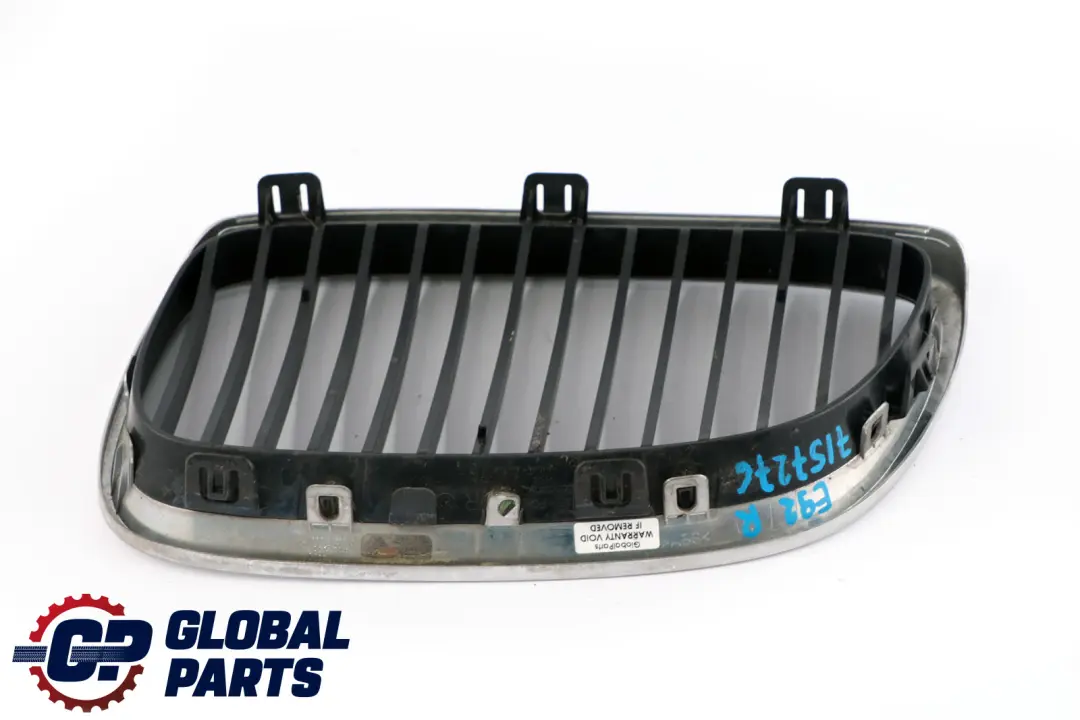 BMW E92 E93 parrilla cromada marco derecho - SKU 7157276 - Número de pieza 7157276