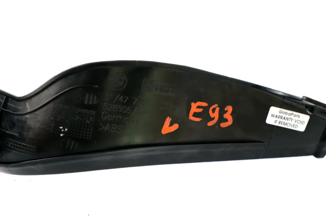 BMW E93 Apertura SX Carenatura Bordo Carico - SKU 7157299 - Numero di parte 7157299