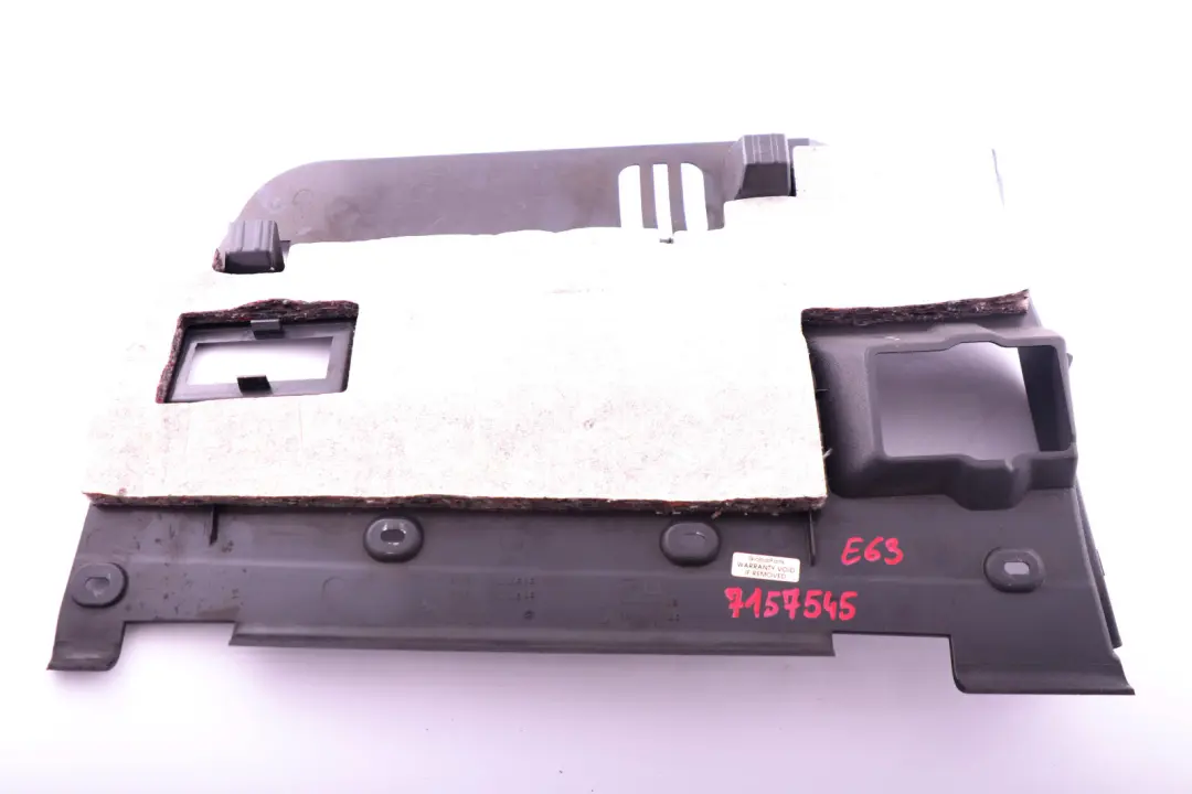 Passenger's Footwell Trim Panel Bottom Left Basalt to BMW 6 Series E63 E64 with Part number 7155189 BMW 6 Series E63 E64 Passenger's Footwell Trim Panel Bottom Left Basalt - SKU 7157545 - Part number 7155189