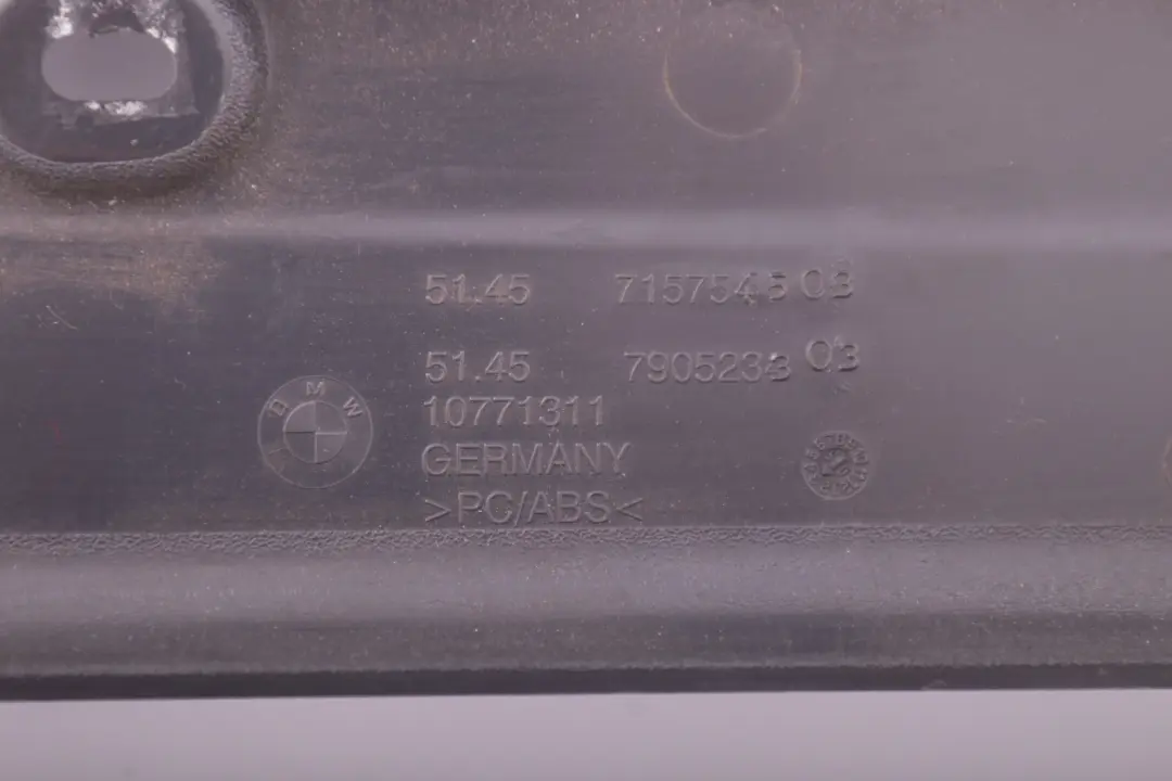 Passenger's Footwell Trim Panel Bottom Left Basalt to BMW 6 Series E63 E64 with Part number 7155189 BMW 6 Series E63 E64 Passenger's Footwell Trim Panel Bottom Left Basalt - SKU 7157545 - Part number 7155189
