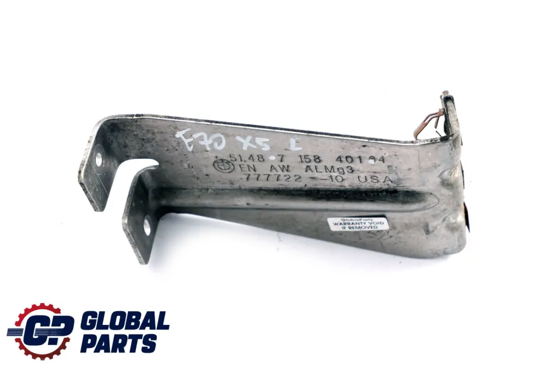 Supporto Staffa Protezione Vano Sinistro per BMW X5 E70 con numero di parte 7158401 BMW X5 E70 Supporto Staffa Protezione Vano Sinistro - SKU 7158401 - Numero di parte 7158401