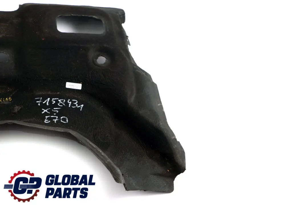 Schallisolierung Motorraum Mitte vorne für BMW X5 X6 er E70 E71 mit Teilenummer 7158431 BMW X5 X6 er E70 E71 Schallisolierung Motorraum Mitte vorne - SKU 7158431 - Teilenummer 7158431