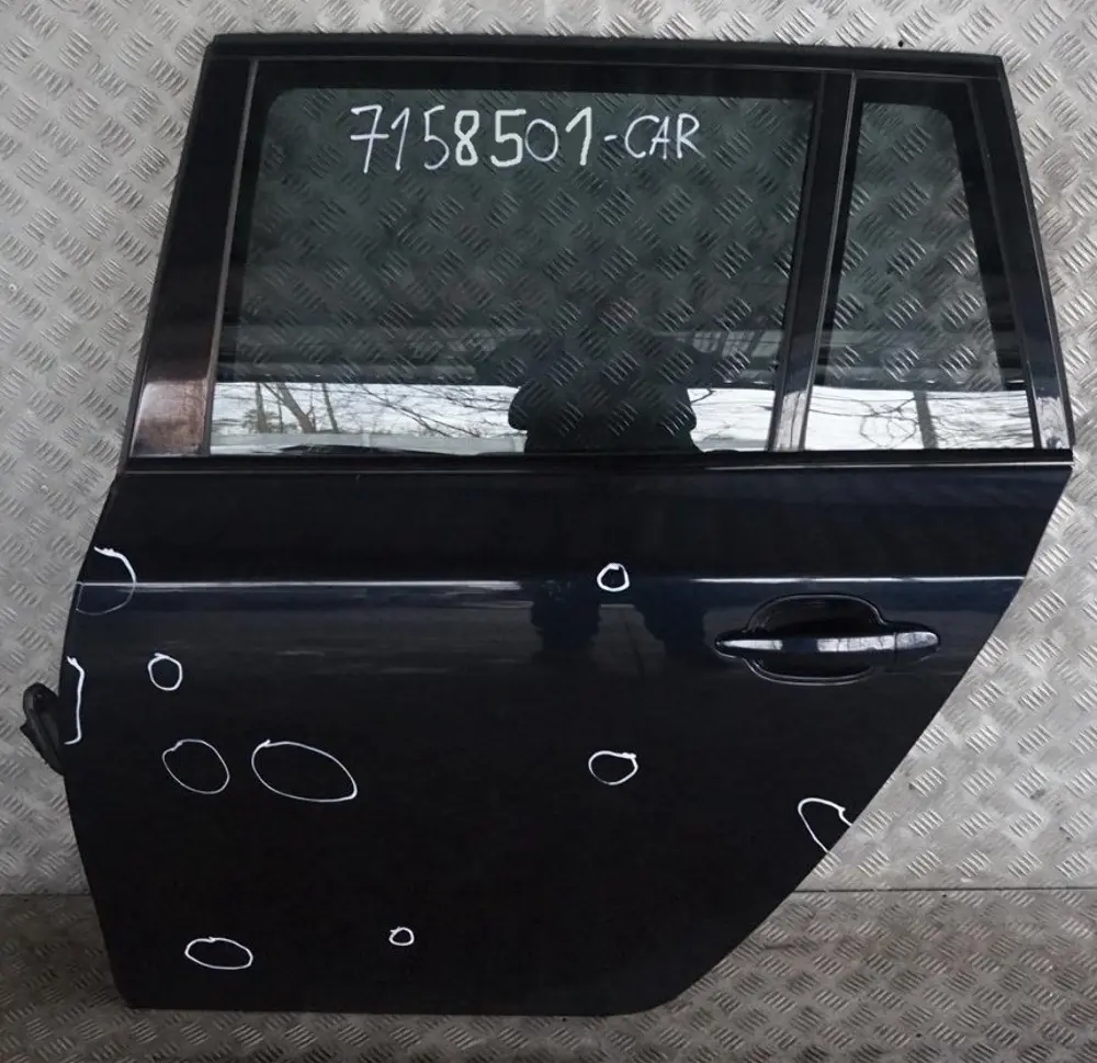 BMW 5 Series E61 1 Touring Door Rear Left N/S Carbonschwarz Carbon Black - 416