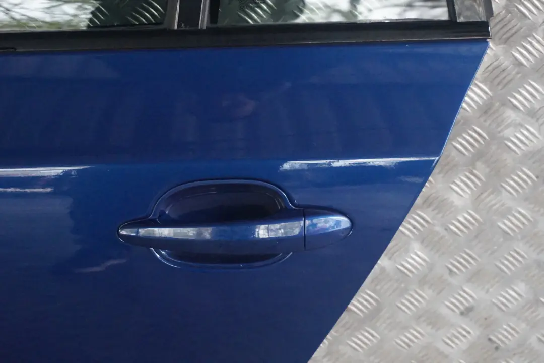 Door Rear Left N/S Le Mans Blau Blue Metallic - 381 to BMW 5 Series E61 Touring with Part number 7158501 BMW 5 Series E61 Touring Door Rear Left N/S Le Mans Blau Blue Metallic - 381 - SKU 7158501-LMB - Part number 7158501